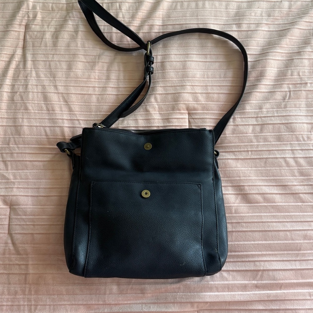 Sonoma Black Crossbody Wallet Bag with Zip Detail - Picture 6 of 7